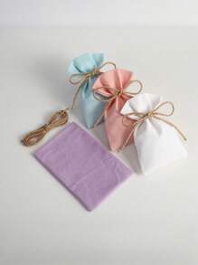 10 piezas Bolsas de lona con cordón, bolsas de regalo, bolsas de almacenamiento para joyas/cosméticos/electrónicos, regalos de boda, disponibles en varios colores y tamaños