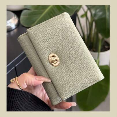 短款女士钱包批发PU皮革高品质网红搭扣钱包迷你钱包钱包男士钱包真皮小钱包可爱钱包女士钱包