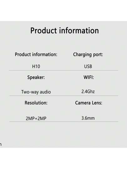 2MP+2MP Dual Lens WiFi Security Camera, Supports AI Human Tracking, Night Vision Two Way Audio, Home Perfect view 7