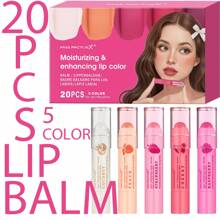 20pcs/Box Gift Set, Colorful Lipsticks - Black Cherry Shade, Moisturizing Lipstick With Vitamin E Core, Natural Gloss Finish, Vegan-Friendly & Cruelty-Free