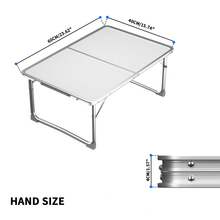 QIMU 60cm Plastic Folding Trestle Table - Heavy Duty -Indoor & Outdoor Solution For All Occasions - 10kg Capacity- Easy Setup, Folds In Half For Compact Storage, Portable With Carry Handle - White - View 2