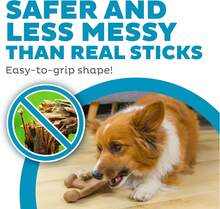 Outward Hound Dogwood Wood Durable Dog Chew Toys, Real Wood &Amp; Calming , 2-Pack, Medium - Dogwood Jack - 查看 4