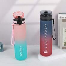 500ml, 1000ml Large Capacity Plastic Gradient Water Cup, Outdoor Sports Water Cup, Direct Drinking Water Bottle For Easy Handling
