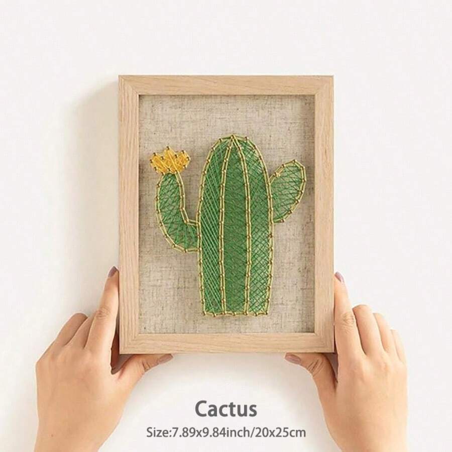 DIY String Art Kit mit Zubehör und Rahmen für Kinder Studenten Erwachsene Anfänger Haus Wanddekorationen einzigartiges Geschenk