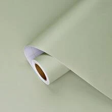 ucdfi لفة ورق حائط لاصق قابل للإزالة ذو لون أخضر ثابت للديكور المنزلي، ورق حائط أخضر داكن ذاتي اللصق، للاستخدام في ديكور الحمام وغرف النوم والخزائن والأدراج وبطانة الرفوف، لفات ورق حائط لاصق قابل للإزالة - أخضر فاتح - مشاهدة 5