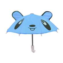 1 件婴儿娃娃雨伞玩具，娃娃配件，动物图案迷你可爱过家家雨伞，打开直径 29 厘米/11.41 英寸，适合 22 英寸及以下新生儿逼真娃娃 - um05小熊 - 查看 6