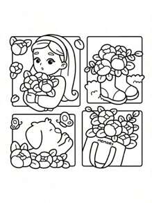 1pc Girl Spaces :Easy Coloring Book For Adults And Teens, Coloring Book Super Cute Designs Of Cozy, Hygge Spaces For Relaxation (Cozy Spaces Coloring) .Back To School A Relaxing Gift For Friends, Couples, And Family . Painting Kit [Default Without Pen]