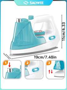 SALYWEE Juguetes de simulación hogareña para niños, utensilios de cocina, juguete de plancha/batidor/exprimidor, juguetes de simulación de electrodomésticos pequeños, muy interactivos, satisface el corazón de las niñas, mejor regalo de cumpleaños para niñas