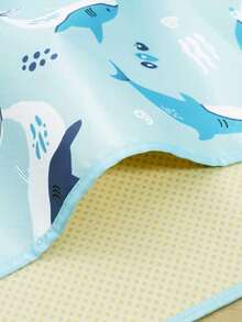 1pc Cute High Chair Mat, Baby Splash Mat, Suitable For Under High Chair/Arts & Crafts, Waterproof Anti-Spill Mat, Non-Slip Splash Guard, Washable, Also Can Be Used As Tablecloth