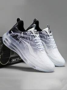 L.S.W.P 男女通用运动跑步鞋,休闲轻便透气防滑运动鞋,时尚厚底减震跑步鞋(尺码偏小,建议选购大一码) - 白黑 - 查看 23