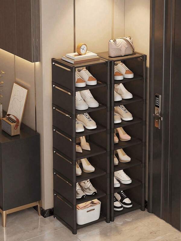 1pc Multi-Functional Simple Shoe Rack, Space Saving Shoe Storage Organizer, Entryway Shoe Cabinet For Home/Dorm Use