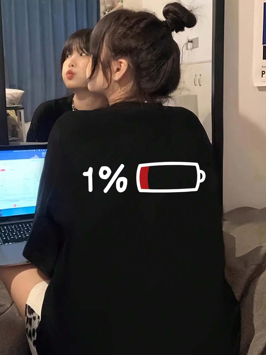 Women Sports Knit Tees & Tanks - 黑色 - 查看 1