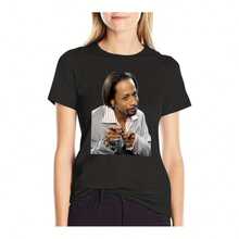 Katt Williams T-Shirt Blanks Hippie Clothes Animal Print Cute Tops Rock And Roll T Shirts For Women 220g Cotton Casual Graphic Tee Lightweight Yet Durable Crew Neck Shirt For Beach Trips, Airplane Travel, Weekend Getaways, Or Road Adventures, Stylish And Comfortable Summer Outfit With Loose Fit For Maximum Comfort, Aesthetic Worthy Graphic Tee For Photos And Reels - Black - View 1
