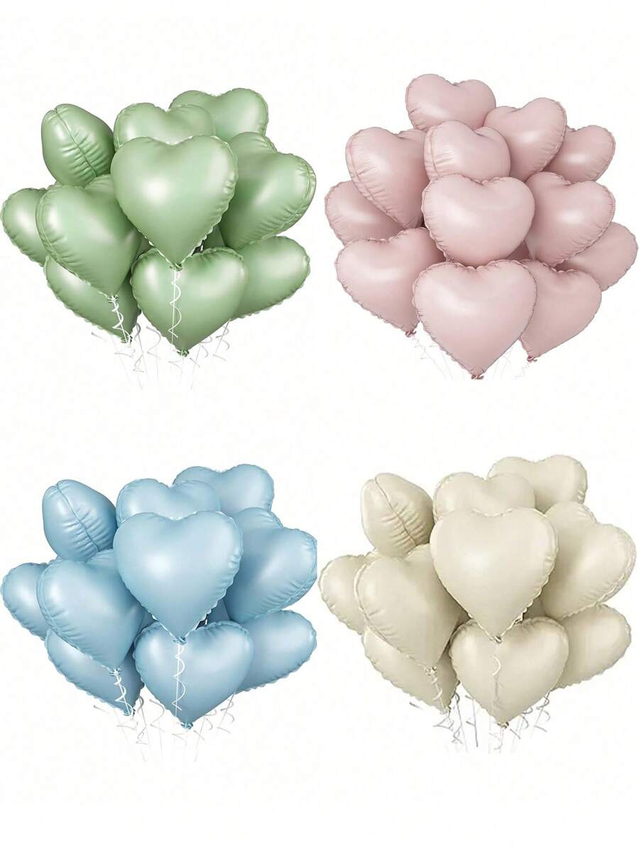 Palloncino in alluminio da 18 pollici a forma di cuore per matrimoni, compleanni, proposte, decorazione per feste, utilizzato per decorare tovaglie per feste di bambini, festa di nascità, compleanni, spose, fidanzamenti, matrimoni, anniversari, San Valentino