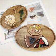 Sushi Plate, Multipurpose, Wooden, Highly Recommended, High-End Japanese Restaurant Tableware, Mackerel Plate, Long Rectangular Dish, Sashimi Platter, Grilled Meat Plate, Dessert Plate - Brown - View 8