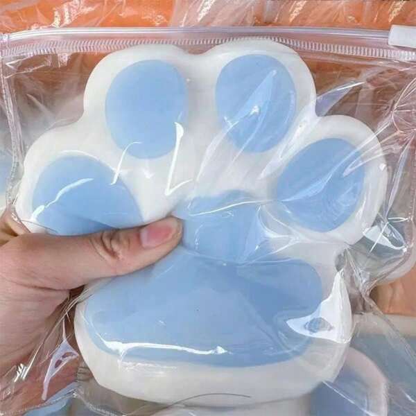 1pc Silicone Cat Paw Toys, Grape Texture, Slow Rebound, Durable, Stress Relieving For Children/Adults, Perfect Gift For Children/Adults, Children's Day Gift, Holiday/Birthday Gift, Gifts, Children's Toys, Toys, Games