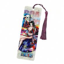 bandai Marcador de livro de acrílico One Piece com borla, produtos da One Piece, presentes para fãs, material escolar, volta às aulas