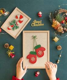 DIY String Art Kit mit Zubehör und Rahmen für Kinder Studenten Erwachsene Anfänger Haus Wanddekorationen einzigartiges Geschenk