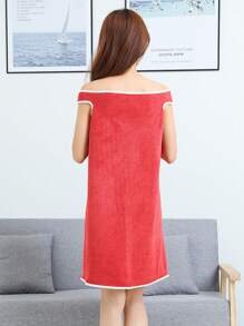 1 Piece Of Women's Large Bath Towel, Soft And Thick Bathroom Towel, Wearable Bath Towel With Pocket, Super Soft And Absorbent, Bath Towel And Shoulder Strap Shower Skirt Bathroom, Beach, Swimming, Changing Clothes, Ideal Household Items, Beach Essentials