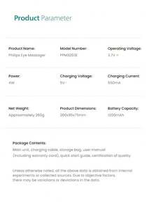 PHILIPS AirEase 360° Zonal Precise Eye Care Massage Eye Mask, 4 Main Massage Modes, Hollow Design For Comfortable Eye Experience - Multicolor - View 11