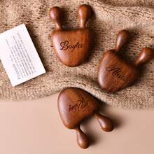 Customized Snail Massager, Head & Face Massager, Sandalwood Nose Massager, Facial, Eye & Hand Meridian Massager - Gift For Mom, Wife, Girlfriend, Friend, Housewarming, Birthday, Holiday - Brown - View 5