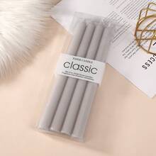 Box Of 4pcs Modern Minimalist Taper Candles,20cm/25cm Tall,Multi-Color Optional,Fragrance-Free Design For Festive Party & Home Decor, Gift Box,Festive Party Ambiance Candles,Suitable For Easter Day,Father's Day,Mother's Day,Weddings,And Various Other Holidays,Dinner Table Decorations, Birthday Party,Romantic Candles,Men&Women Gift,Outdoor Picnic Emergency Lighting Candle - Multicolor - View 24