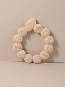 婴儿硅胶软牙胶玩具，水果主题婴儿牙胶棒咀嚼磨牙按摩器 - 彩色 - 查看 6