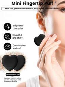 55件套化妆刷套装：包含32支化妆刷——粉底刷、散粉刷、眉刷、腮红刷、高光刷、眼影刷、睫毛刷、眼线刷、轮廓刷、细节刷、鼻刷、面部刷；1个化妆包；4个化妆海绵；4个粉扑；1个卸妆液；4个迷你美妆蛋；4个指套粉扑。 - 彩色 - 查看 9