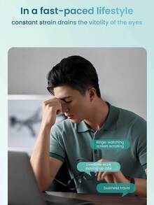 PHILIPS AirEase 360° Zonal Precise Eye Care Massage Eye Mask, 4 Main Massage Modes, Hollow Design For Comfortable Eye Experience - Multicolor - View 2