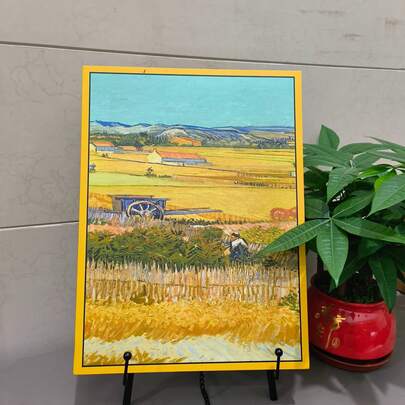 1pc Iron Art Foldable Mini Easel, Desktop Display Stand, Sketch Holder, Small Oil Painting Easel, Wedding Table Card Holder