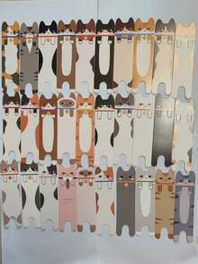 5件/10件/15件/20件/30件齐雨书签，30张卡通双面猫主题简约创意奇形书签，学生随机发货，返校