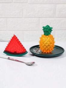 防水水果形宠物咀嚼玩具，狗狗冷冻咀嚼玩具，TPR材质，中小型犬夏季清凉玩具，冷冻狗狗零食训练工具