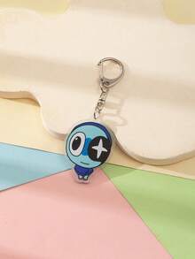 1 Pc Acrylic Cute Cartoon Cute Big Head Dandy'S World Purple Video Game Theme Keychain Pendant Backpack Ornament/Bag Accessories/School Bag Accessories/Purse Pendant/Friend's Gifts Car Accessories Bag Charm Backpack For School Goth Y2k - Multicolor - View 8