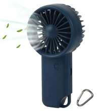 1pc Handheld Clip-On Rechargeable Fan, Portable Mini Desk Fan With 3 Speed Settings, Strong Wind, Suitable For Women Men, Home Office Makeup Outdoor Travel, Back To School, Halloween Gift