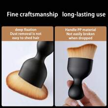 1pc Rhinestone Embellished Car Interior Crevice Brush, Short Soft Bristles Clean Air Conditioner Vent, Cleaning & Beauty