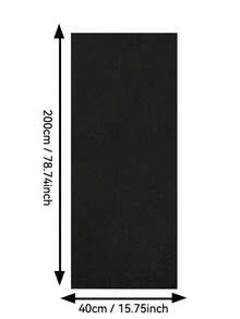 1 Roll 40cm Wide Wallpaper, Wall Decor, Matte Black Removable Thick Wallpaper, Black DIY Self-Adhesive Contact Paper Waterproof Wallpaper, Suitable For Wall And Furniture Covering, Home Cleaning, Kitchen Renovation, Ideal For Graduation Gift - Black - View 14