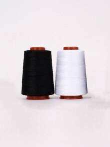 2/4pcs Sewing Thread Polyester Thread Set Strong Black White 402 Mini Spool Sewing Threads For Hand Machines - Multicolor - View 13