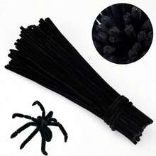 100 件多色雪尼尔管道清洁器，适用于手工艺和 DIY 项目，双色可选扭绳清洁器套件，管道清洁器花套装