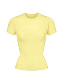 Vaiaye 女士休闲百搭纯色短袖T恤，适合圣诞节、新年、感恩节等场合。