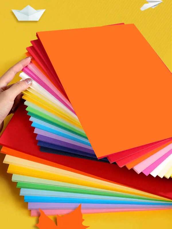 20/100 pezzi di carta spessa colorata formato A4 / carta colorata / carta da taglio impilata, materiale per realizzare cartoline d'auguri, giornali scritti a mano, forniture scolastiche, per il rientro a scuola