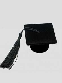 1 pieza Caja de almacenamiento de joyas con forma de birrete de graduación