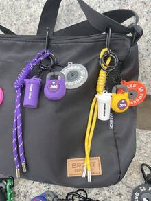 Sports Barbell And Dumbbell Keychain, A Set Of 4 Keychain Gadgets, Keychain For Men And Women, Detachable, Perfect Choice For Fitness Enthusiasts, Ideal Gift For Unisex, Suitable For Decorating Backpacks, Keys - Multicolor - View 9