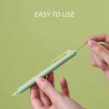1pc Macaron Color 0.5mm Mechanical Pencil (Kaco Or Kacogreen Randomly Shipped, Updated Logo Version), Black, Back To School Student Stationery Supplies - Multicolor - View 4