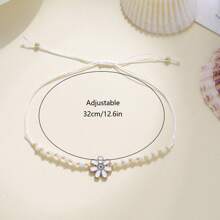 12 Stücke einstellbare, bunte Blumen-Perlen-Armbänder, modischer, boho Strand-Stil Harz-Armbänder Schmuck für Frauen & Mädchen, geeignet für den täglichen Gebrauch, Reisen, Radfahren, Fotografie, Partys, als Geschenk zu Thanksgiving, Valentinstag, Abschluss, Muttertag