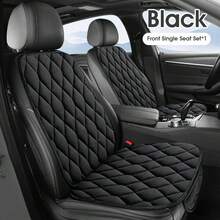 Easypie Selection Car Seat Pads, [All Season, Fall Winter Car Essentials] Soft Plush Car Seat Covers With Storage Pockets For Comfortable Driving, Universal Car Interior Accessories Memory Foam Seat Pads