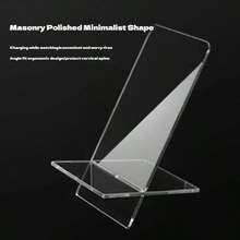 1pc Acrylic Phone Stand, Decorative Desk Phone Holder, Ergonomic Design For Students, Office Workers, Home Use, Learning, Working, Bedrooms, Living Rooms, Kitchens, Live Streaming, Video Calls, Reading, Gaming, Slouchy Companion, Hands-Free, Back To School Essential, Children's Day/Birthday Gift - Multicolor - View 10