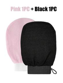 1 件深层去角质手套 - 100% 粘胶纤维磨砂手套，用于清洁皮肤、去除死皮和污垢、沐浴和身体护理、淋浴、客厅、卧室、浴室、家居装饰、旅行用品、婚礼、派对、生日、浴室装饰、秋季装饰、返校