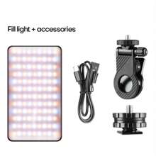 Anneau lumineux LED haute puissance avec 3 modes d'éclairage, alimenté par USB et batterie, compatible avec 15/14/13/12/11 Pro Xs, A72/A71/A52/A51, pour smartphones, caméras, vidéoconférences, design ajustable à clip, batterie lithium-polymère rechargeable, contient des composants électroniques, parfait pour une utilisation en intérieur, éclairage LED à clip pour smartphone adapté aux selfies et à la diffusion en direct, éclairage de selfie portable