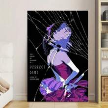 Impresión en lienzo de anime japonés Perfect Blue, póster retro de película, arte de pared clásico, decoración ideal para el hogar y la habitación, pintura en lienzo, pósteres y estampados de arte de pared para decoración de la sala de estar (opcional con marco)