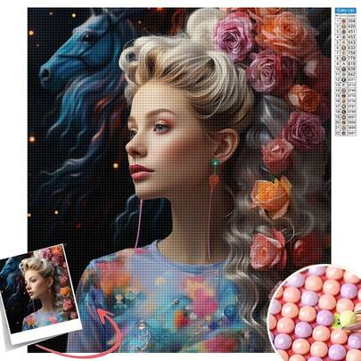 Customized Personal Flower And Landscape Wedding Pet Diamond Painting Kit, Personalized 5D DIY Diamond Painting Colorful Dream Easel Full Funny Portfolio Puzzle Rose Size Star Suncatchers Sunflowers,Art Activities,Multi-Functional, Ornamental,Reusable,Exquisite,Stylish,High-Quality,Colorful,Modern,Custom,Personalized,Unique,Ideal Gifts For Him,Ideal Gifts For Her,Boyfriend,Dad,Girlfriend,Mom,Family,Friends,Tea Room,Home,Garden,Office,For Anniversaries,For Valentine's Day,For Mother's Day,For Birthdays,For Father's Day,For Graduation,For Weddings,For Housewarming